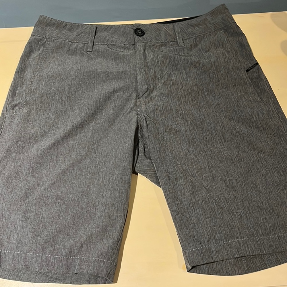 Nitrous Black Dark Gray Hybrid Shorts Size 28 Waist